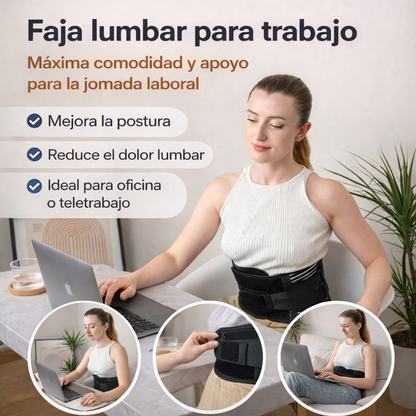 Lumbar Flex™ – Faja Terapéutica Lumbar con Soporte Ajustable para Aliviar el Dolor de Espalda