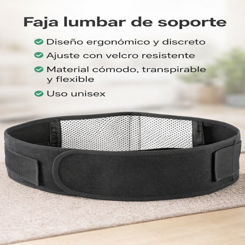 Lumbar Flex™ – Faja Terapéutica Lumbar con Soporte Ajustable para Aliviar el Dolor de Espalda
