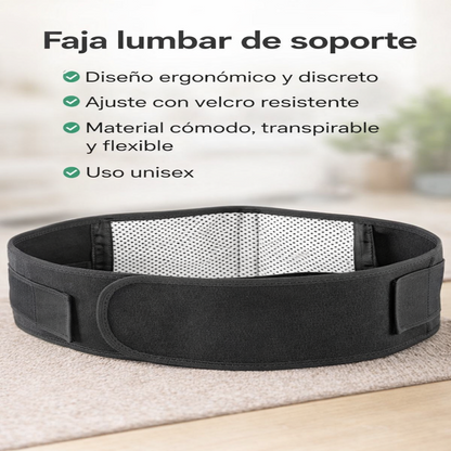 Lumbar Flex™ – Faja Terapéutica Lumbar con Soporte Ajustable para Aliviar el Dolor de Espalda